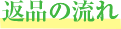 返品の流れ